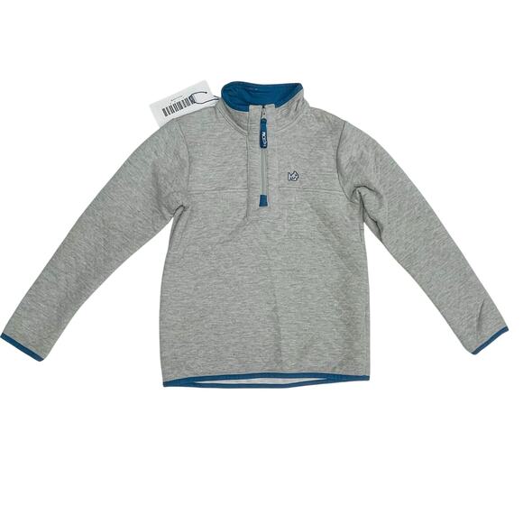 NWT Prodoh M (10/12) Gray Quilted Zip Pullover - Picture 1 of 5